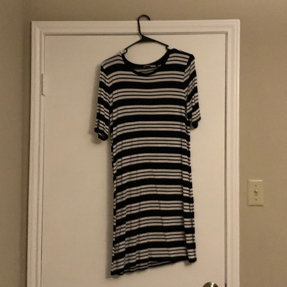 Michael Kors, Jersey dress, Size L, Black/White